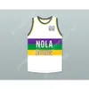 Anpassat alla namn alla team Big Freedia 99 NOLA Bounce White Basketball Jersey All Smined Size S-6xl Top Quality