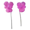 Decorative Flowers Viola Rose Pink Natural Dried Bouquet For Nail Art 40Pcs Feee Shipment