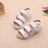 Sandales filles plage sandales beaux motifs floraux chaussures de bébé mignons enfants mignons chaussures extérieures enfants non glisso