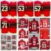 Vin Mens 2022 Jerseys de hockey rétro inversé 71 Dylan Larkin 23 Lucas Raymond 53 Moritz Seider 57 David Perron Henrik Zetterberg Gordie Howe