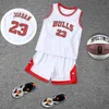 2324 Boy Girl 23 Basketball Jerseys Childrens Uniform Set Jersey Jersey Game Team Training Gest 240511