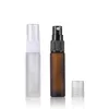 Bottiglie a spruzzo di profumo da 10 ml di vetro all'ingrosso Amber Blassato con spruzzatura per pompa in oro in argento nero bianco Gbajc Gkjrg