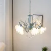 Lampadari moderni lampadario di fiori soggiorno francese per camera da letto el shop decorazioni di lusso di lusso