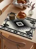 TABLEAU MATS GRENE BLANC BOHEMIAN CAFET CAFET DISH MAT CUISIN