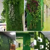 Декоративные цветы 25 см искусственное растение трава настенная панель коробочка изгородь озеленение ультрафиолетового ультрафиолета
