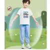 Наборы для одежды детская одежда набор для мальчиков 2024 Летняя ракетная космос хлопок футболка с коротки