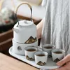 Ensemble de thé à thé Coileur de thé Cougie chaude chaude de style japonais