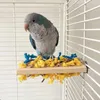 Andra fågelförsörjningar Paraketet tuggteksaker som strimlar trä husdjur står liten papegoja leksak för budgie