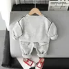 Set di abbigliamento primaverile e autunno abbigliamento per bambini abbigliamento da 18 mesi cartone animato con cerniera a maniche lunghe con cappuccio per bambini abbigliamento abbigliamento abbigliamento setl2405