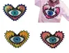 Büyük Pullu Kalp Kötü Gözler Yama Yok Tutkal Karikatür Motifi Aplike Nakış Giysisi Accessory9129220