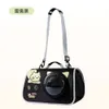 Minimalist Black Cartoon Cat Space Cat Bag, Little Cat Spring/Summer Outdoor Travel Crossbody Bag, stor kapacitet Pet Bag 269