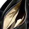 Torba projektantka mody Nowa czarna woskowa skóra pełna błyszcząca glazura błyszczącego pełne glazury pełne retro słodki chłodny wymiar 30x16cm torba na pierścień