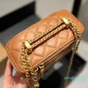 Designer Classic Mini Base Cain Torby Regulowany pasek na ramię Crossbody Worka skórzana torebka kosmetyczna torebka monet