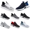 2024 Winter 2024 New Models Men Shoes Running Flat Shoes Soft Sole Bule Red Sports Lace-up Round Toe Mesh Surface GAI-855