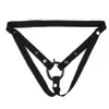 Dispositivo de castidade masculina estéreo cortando o cinto auxiliar elástico faixa ajustável corda scrotum anel de roupa íntima mulher brinquedos sexuais adultos 240511