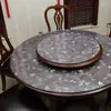 Tischtuch rund Tischdecke transparente Abdeckung Ölsicherer Schreibtisch Beschützer Plastikglas Mattenraum Dekor Ästhetik