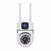 Kamera z dwoma obiektywami 200 W 1080p Ptz IP Camera CCTV P2P Sieć Kamery bezpieczeństwa Moniton Śledzenie kamery wideo Noc