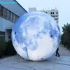 Ballons de fête en gros Balles de lune gonflables géantes 3m / 6m Air Boule d'éclairage satellite Lune gonflée avec lumière LED