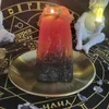 Figurine decorative in rame che offre piastra per servizio di candela per vassoio per forniture di streghe Strumenti di divinazione Candlestick ALTARE