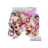 Accessoires de cheveux Swia Bow Large 8inch Bows fait à la main Bows Beijing Opera begar Girl Imprimer Ribbon avec clip d'alligator pour Kids Girl9128371 D OTHDK