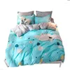 Beddengoed sets aggcual plant bloemen set king size mode textiel huisdecor dekbedovertrek tweepersoon bed afdruk 4 stcs polyester be18