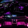 Lumières décoratives flexibles el-fil lumières avec contrôle d'application Ambient Strip atmosphérique Lumières décoratives 12V voiture intérieure néon lumineux RVB LED Strip Li