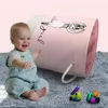 Laundry Bags Foldable Pink Basket For Dirty Clothes Ballet Girl Toy Baskets Bag Organizer Kids Home Storage Washing Organization