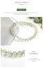 Charm Bracelets JD Natural Stone Prehnite Beads Bracelet Women Elegant Round Green Grape Stone Charm Yoga Strand Bangles Female Jewelry Gift Y240510