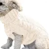 Hondenkleding wintertruien gebreide jumper gebreide kledingdieren kleren puppy kat hoge kraag trui trui jassen voor huisdieren