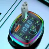 New Hands-Free Bluetooth-Compaitable 5.0 FM Transmitter Car 2 USB Fast Charger Mp3 Modulator Player Handsfree Audio Receiver