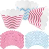 Bouteilles de rangement 24 pcs emballage en papier cupcake doublure de cuisson tasses de boulangerie de muffins de mariage enveloppez les emballages pour vacances