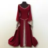 6Color Women 17th Century Medieval Costumes Mid Modern Long Dress for Woman Cosplay European Party Traditionella retroklänningar 240506