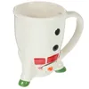 Mugs Cartoon Water Cup Office Drinking Glasses Porcelain Snowman Shape Ceramics Home Christmas Cute
