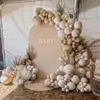 Arrivo per decorazioni per feste 119pcs arco di ghirlande palloncini in lattice nudo marrone set per il matrimonio di compleanno