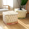 Oreiller ettali tabouret tressé de coton imprimé chauffage de maison de maison changeant simple tissu salon canapé petit affaissement