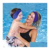 Strandzubehör Yoga Sport Sweatband Nicht rutschfeindliche Baby ADTS Stirnbandgürtel Schwimmen Hörschutz Haarband Sell123 Drop de otf6n