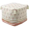 Oreiller ettali tabouret tressé de coton imprimé chauffage de maison de maison changeant simple tissu salon canapé petit affaissement