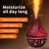 Creative New Mushroom Wood Grain Humidifier USB Silent Colorful Air Vase Water Replenishing Atomizing Fragrance Spray Instrument