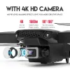 KDBFA 2023 NIEUW E88 PRO: WIFI FPV -drone met groothoek HD 4K/1080P -camera, hoogtegraad, opvouwbaar ontwerp - Ideaal RC Quadcopter -geschenk