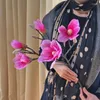 Декоративные цветы латексные орхидеи белые настоящие сенсорные столы аксессуары отделка магнитная пластиковая орхидея свадьба деко