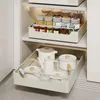 Кухонная стойка для хранения стойки тяжелые ящики с самоклеящейся полосой для приправы мелкие вещи легкие шкафы