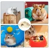 Hamster nain cachette maison naine hamster cage habitat en bois avec échelle d'escalade de petits animaux refroidisse mâteur mât de jouet 240507