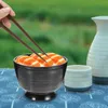 Ensembles de vaisselle Miso Soup cuisine fournit un bol de riz japonais et un récipient en mélamine coréenne pratique