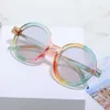 Modieuze dikke ronde ronde herenzonbescherming en anti-blauw lichte frame voor trendy zonnebril voor dames H513-15