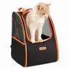 Transportadores de gatos Nylon Backpack Pet Carrier Travel Bag para Cats Kitten Pomeranian Pets carregando suprimentos