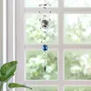 Dekorativa figurer Vindspinnare svansar Gazing Ball Spiral Tail Garden Accessories Nursery Window Hanging Metal Spinner Swivel Hook Decore