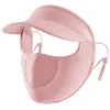 Capes de cyclisme Summer Suncreen Ice Silk Mask UV Protection Face Cover Femme Veil Sun Sun Sun