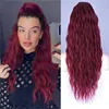 Venta en caliente ola profunda de encaje delantero delantero peluca del cabello de la cola de caballo para mujeres peluca frontal transparente hd encaje sintético peluca sintética prejuguito