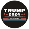 Sticker U.S. Trump 2024 Elezioni presidenziali Round Auto Adesions S S
