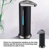 Dispensateur de savon liquide 250 ml Capteur infrarouge sans contact automatique pour les mains de salle de bain à la maison gratuites